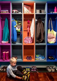 Детская цветная гардеробная комната Норильск