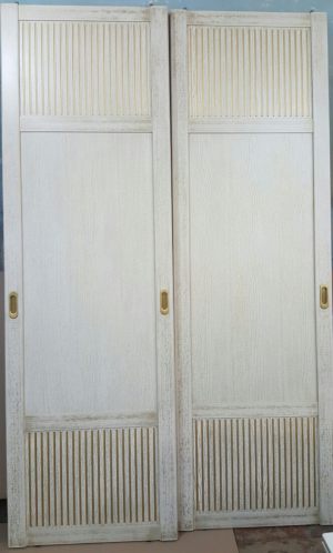 Двери для шкафа купе с фрезеровкой Норильск